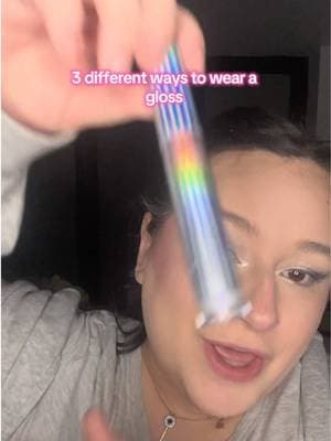 My 3 favourite ways to use a gloss using the @Wonderskin ๐ top gloss in the shade holographic! #fyp #lipgloss #wonderskin #tiktokmademebuyit #dealdrops