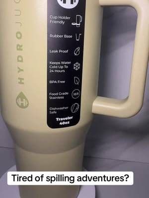 I kept forgetting to drink water until I got this. 💧 The HydroJug 40oz makes staying hydrated easier with a large capacity, leak-resistant lid, and a handle that’s perfect for taking it everywhere. Less refilling, more hydration all day. ⏳ Grab it before the TikTok Shop deal disappears! #tiktokshop #tiktokshopfinds #stayhydrated #watergoals #dailyhydration 💧