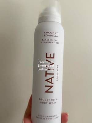 My new fave! Thank you @influenster @Native #complimentary #GiftedbyNative #CoconutVanillaDeoSpray