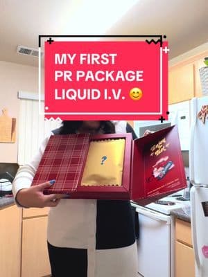 TYSM for the holiday surprise @Liquid I.V. 😊🎁☕️ #liquidivpartner #liquidiv #hydrate #prunboxing #prpackage