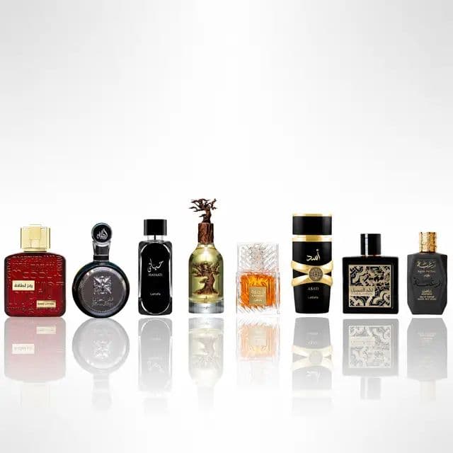 From sweet vanilla smoke to deep Arabian oud, this 8‑piece Lattafa set is a full fragrance wardrobe in one box. Ramz, Fakhar, Hayaati, Eternal Oud, Khamrah, Asad, Qaed Al Fursan & Raghba—each bottle tells a different story of confidence, warmth and luxury. Perfect as a boyfriend birthday gift or for any guy who wants his scent to last all day and all night. #weeklydeals #payday #RushReady #tiktokshopsummersale #lattafa #mensfragrance #giftforhim #oudperfume #cologneset