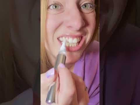 Teeth whitening that takes literally 10 seconds to apply #quickresults #teethwhitening