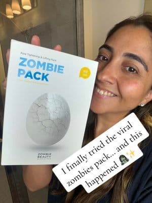I finally gave the viral SKIN1004 Zombie Pack a try 🧟♀️👀 The tightening effect was REAL, and my skin felt so refreshed afterward! With Egg white derived albumin helps minimize pores and smooth texture. The 8 masks provide an affordable and convenient at home alternative to professional treatments. Now I understand why everyone’s been talking about it. ✨ @SKIN1004 US #SKIN1004 #tiktokshopcreatorpicks #koreanskincare #centella #skincare