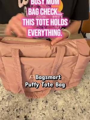 Trying the @BAGSMART Puffy Bubble Tote Bag in the medium size and I understand why this puffer tote bag is trending on TikTok. This lightweight quilted tote bag is perfect for everyday use, travel, work, gym, and busy mom life. The soft bubble puffer design makes it stylish while still being practical with lots of room for essentials like makeup bags, wallets, snacks, planners, and tech. If you’re looking for a cute tote bag, everyday carry tote, travel personal item bag, or aesthetic puffer bag, the Bagsmart tote is such a good find. It’s lightweight, roomy, and perfect for organizing everything you need throughout the day. #viralproducts #bag #momfinds #momlife #tiktokshopfinds
