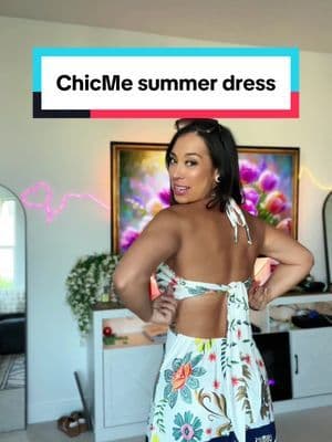 This @ChicMe_official Dress is so so cute!! Perfect for casual days or vacation wear! Love this style it’s so pretty and comfortable. #chicme #summerdress #vacationdress #easyfashion #ttsfashionfam #tiktokshopcreatorpicks #creatoricons #tiktokpartner #dealsforyoudays #tiktokpartner #tiktokshopsummerturnup