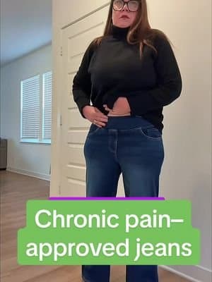 The only jeans I can wear with chronic pain: Halara Flex High-Waisted. No digging. No stiff waistband. No counting the m