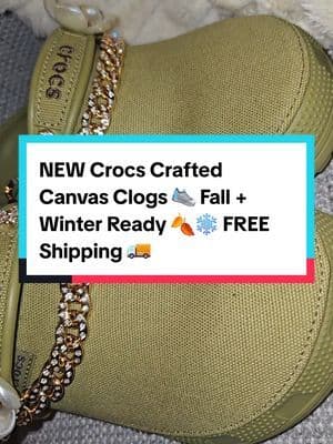 NEW Crocs Crafted Canvas Clogs 👟 Built for Fall + Winter 🍂❄️ All-day comfort, sleek style, and yes — FREE Shipping 🚚. Don’t miss this upgrade. … #fyp #abbydames #Crocs #CrocsStyle #CrocsOutfit #CrocsLove #CrocsTok #CrocsTrend #ComfyStyle #FallFashion #TikTokShopRestock #tiktokshopcreatorpicks #BahamianCreator #BahamianInfluencer #CaribbeanCreator #CaribbeanInfluencer #Austininfluencer #Austincreator #Texasinfluencer #Texascreator #UGC #TikTokpartner #blacktiktok #TikTokShopFallDealsForYou #AutumnLiving #TikTokShopBlackFriday #TikTokShopCyberMonday #SuperBrandClub #ViralOnTikTokShop #FentySuperBrandDay #susteassuperbrandday