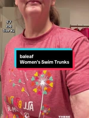 The @baleaf Women's Swim Trunks give me the coverage and comfort I want without sacrificing a cute fit. ☀️💖 I love the