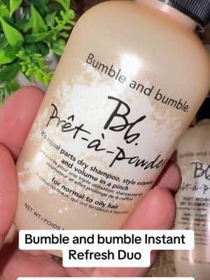 The Instant Refresh Duo pairs dry shampoo powder with a refreshing mist for those days when your hair needs a quick little comeback between washes. ✨ #BumbleAndBumble #DryShampoo #HairRefresh #HairCareRoutine #TikTokShop
