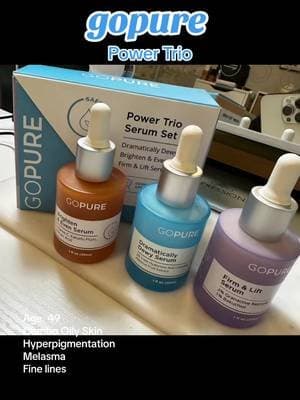 @Gopure β¨ Ready for radiant, youthful skin? The GoPure Power Trio is your skincare must-have! π Packed with Vitamin C, Hyaluronic Acid, and Retinolβproven ingredients for glowing skin! Shop now on TikTok Shop for the secret to anti-aging and brightening! #GoPure #SkincareRoutine #TikTokShop #GlowUp