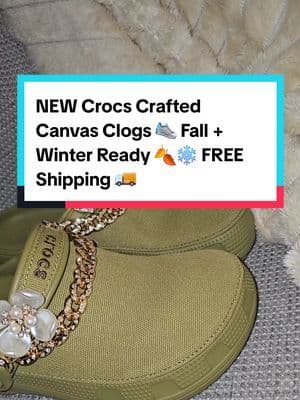 NEW Crocs Crafted Canvas Clogs 👟 Built for Fall + Winter 🍂❄️ All-day comfort, sleek style, and yes — FREE Shipping 🚚. Don’t miss this upgrade. … #fyp #abbydames #Crocs #CrocsStyle #CrocsOutfit #CrocsLove #CrocsTok #CrocsTrend #ComfyStyle #FallFashion #TikTokShopRestock #tiktokshopcreatorpicks #BahamianCreator #BahamianInfluencer #CaribbeanCreator #CaribbeanInfluencer #Austininfluencer #Austincreator #Texasinfluencer #Texascreator #UGC #TikTokpartner #blacktiktok #TikTokShopFallDealsForYou #AutumnLiving #TikTokShopBlackFriday #TikTokShopCyberMonday #SuperBrandClub #ViralOnTikTokShop #FentySuperBrandDay #susteassuperbrandday