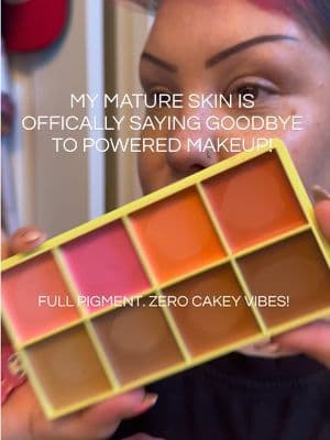 My mature skin is officially saying goodbye to powdered makeup and making the switch to cream products! 💚 The @🇬🇧MADEBYMITCHELL🇬🇧 Curve Case Matte blends effortlessly, delivers amazing pigment, and gives me natural-looking definition without emphasizing dryness or texture. If you've noticed powder makeup isn't sitting the same anymore, this might be your sign to try cream contour and bronzer instead. #madebymitchell #tiktokshopcreatorpicks #tiktokshopsparkcreator #dealsforyoudays #tiktokshopbeauty