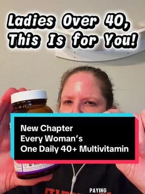 🌸💖 @New Chapter Inc Every Woman’s One Daily 40+ Multivitamin features fermented nutrients and organic ingredients in a formula designed for women’s energy, immune health, and healthy aging support! Vegetarian-friendly, gluten-free, and conveniently formulated for one tablet daily. If you’re interested, I’ve linked it below. 🛍️ Please like, save, share & follow me for more wellness tips! 💖 I’m not a medical professional. Individual results may vary. As with any supplement, consult your physician before use if you are pregnant, nursing, have a medical condition, or are taking any medication. These statements have not been evaluated by the Food and Drug Administration. This product is not intended to diagnose, treat, cure or prevent any disease. #NewChapter #tiktokshopcreatorpicks #ShopWithConfidence #TikTokShopBlackFriday #TikTokShopCyberMonday