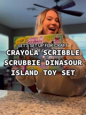 Come set up our new @Crayola scribble scrubbies Dinasour Island Toy Set! #scribblescrubbiepets #sponsored #crayola #orlandoinfluencer #orlandoblogger #alandlo #parentsoftiktok #kidsactivities