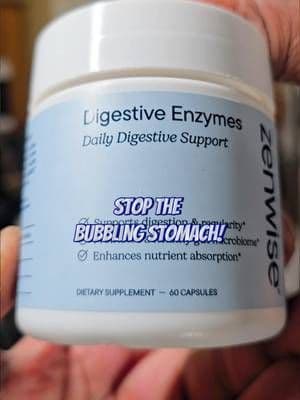 Do you get the bubbly guts in your stomach after eating?#TikTokCreatorSearchInsightsIncentive #zenwise #digestivehealth #TikTokShopBacktoSchool