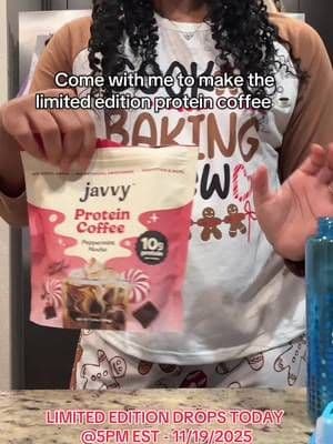 @Javvy Coffee limited edition peppermint mocha ☕️ drops TODAY !!!! Don’t miss out 😊 #coffeetiktok #coffee #proteincoffee #javvycoffee #tiktokshopblackfriday