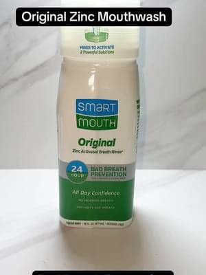 Smart Mouthwaste Zince Activated #mouthwash #zinc #smartmouth #tiktokmademebuyit