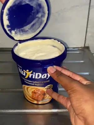 #ad Family dessert sorted! 😋 I grabbed the NutriDay Double Cream Salted Caramel 900g from @Checkers Hyper and it was su