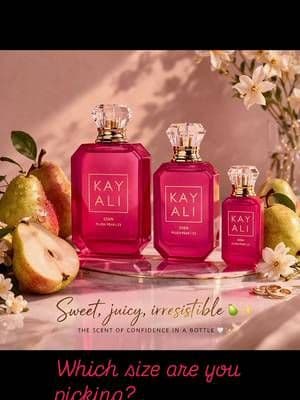 I actually love pears. #kayali #sotd #fragrance #fyp #collab @Kayali @Mona Monica Kattan🧸