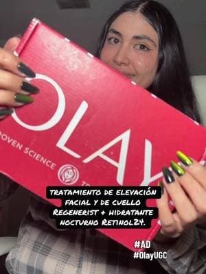 tratamiento de elevación de cara y cuello Olay Regenerist + crema hidratante de noche Retinol24. Gracias @Olay Skin Care por regalarme estos productos #gifted #onlyolay #olayugc #unboxing #unboxingvideo @chimeable . Los probaré y les cuento luego como me fue 🫶🏻✅