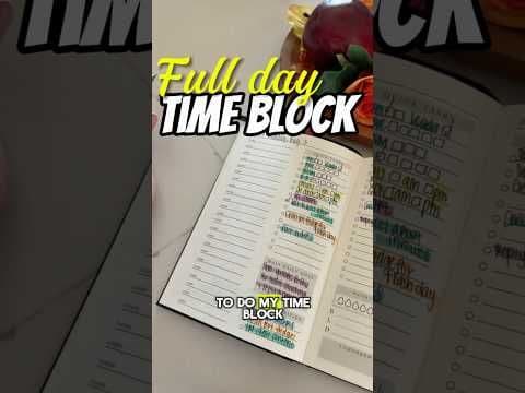 a.m. time blocking routine after setting goal + priorities ☀️ #productivity #timeblocking
