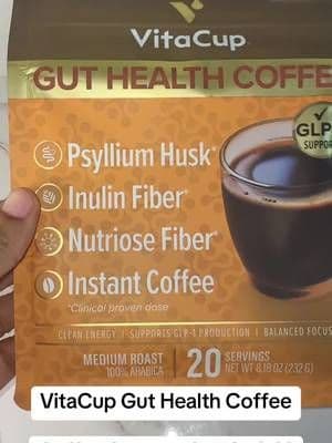 My morning coffee is doing more than waking me up! πβ A convenient coffee option with gut-health ingredients added in. #VitaCup #GutHealthCoffee #CoffeeTok #MorningCoffee #TikTokShop