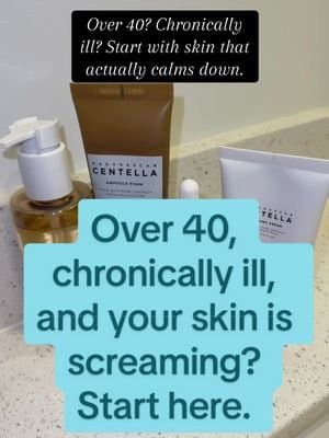 When you live with chronic illness and you’re over 40, your skin reacts to everything; stress, pain flares, lack of slee