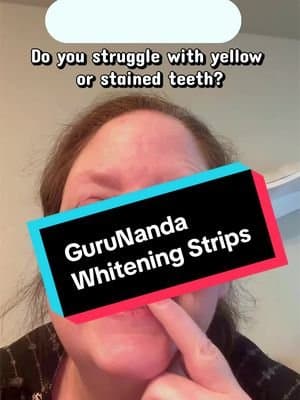 Do you struggle with yellow teeth or stained teeth? This is @GuruNanda LLC Whitening Strips. I've linked it below if yo