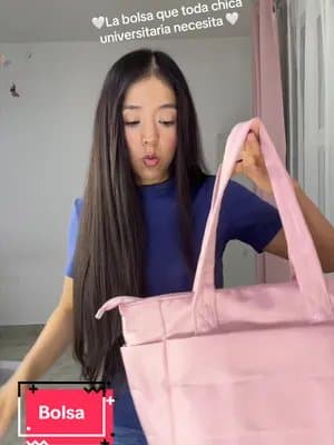 🎀💗 Si eres una pink girl, esta tote bag es para ti. Tiene el espacio perfecto para llevar una laptop de hasta 16 pulgadas, soporta hasta 9 kg y combina estilo con practicidad para la universidad, la oficina o tu día a día. ¡Bonita, resistente y súper versátil! ✨ #PinkGirl #ToteBag #TikTokShopMX #BackToSchool #BestSeller
