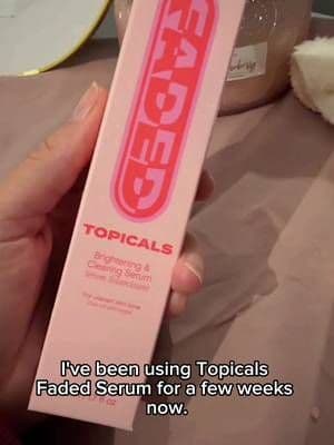 ✨ Adiós manchas, hola piel radiante ✨ Estoy probando el famoso Faded de Topicals y entiendo por qué se ha vuelto viral.