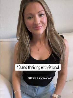 Turning 40 is no big deal when you know you’re taking care of yourself from the inside out! #ad @Grüns provides me with 20+ vitamins and minerals including nutrients to support healthy hair, skin and nails. link in bio for up to 52% off! #grunspartner #dietitian #over40club #over40mom