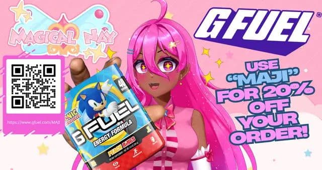 It is with pleasure to say that I’m officially an ambassador of GFuel! Do YOU have a fave flavor?? To celebrate, use MAJI for 20% off your entire order, or go to www.GFuel.com/MAJI Thank you everyone for the amazing opportunity! Onward to more opportunities! #gfuel #pubgmobile #fyp #foryourpage #vtuber #vtuberclips #vtubermemes #energy #energydrink