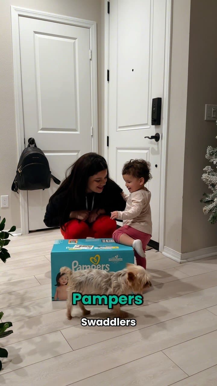 #ad Luna just wants to live her best toddler life! That’s why we love @pampersus Swaddlers because they keep her skin dr