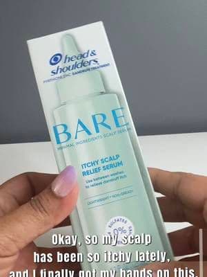 My First Experience with Head & Shoulders BARE Serum ✨ Honestly, I’m usually very skeptical about scalp treatments because most of them leave my hair looking greasy or weighed down, which is the last thing I want between washes. However, my first time trying the Head & Shoulders BARE Itchy Scalp Relief Serum was a total game-changer. From the second I opened the minimalist packaging, I could tell this was different. The first thing I noticed was the precision tip. It made the application so easy and mess-free, allowing me to target the exact itchy spots on my scalp. As soon as the serum touched my skin, I felt an instant cooling sensation—it was like a breath of fresh air for my head! What impressed me the most, though, was the texture. It’s incredibly lightweight and truly non-greasy; it literally disappeared into my scalp without ruining my style. Knowing it has 0% sulfates, parabens, and dyes makes me feel so much better about adding it to my routine. If you’re looking for a clean, effective way to get rid of that annoying "day-two" itch while keeping your hair looking fresh and aesthetic, you definitely need to give this a try. My scalp has never felt this refreshed! 🌿💇♀️ Have you guys tried the BARE line yet? Let me know in the comments! #complimentary #MintyCoolRelief #GiftedByHeadandShoulders @influenster @Head and Shoulders