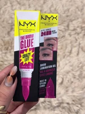 NYX COSMETICS HAVE LAUNCHED THEIR CRAZIEST (AND POSSIBLY BEST) brow glue to DATE! @nyxcosmetics_uk omg sheโs durable, Sweat resistant, and Flake proof ๐ค๐คจ #AD | #pr #nyxcosmetics #crazylifthype #brows