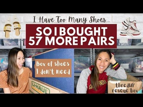 GIGANTIC SHOE HAUL TO SELL ONLINE: From a Consignment Store, Poshmark, and a thredUP Shoe Rescue Box