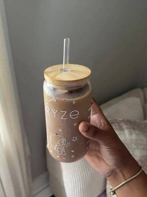 @ryzesuperfoods Limited edition glass perfect for your ryze iced coffee #ryze #mushroomcoffee #fyp #tiktokshop #drink