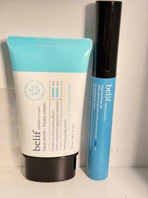 found these on tiktok shop and they are NOT a disappointment 🧊✨ #belif #kbeauty #tiktokshopfinds #aquabomb #koreanskincare @belif USA