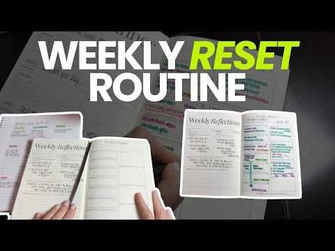 Weekly Reset Routine | Realistic Plan With Me for a Calmer Week