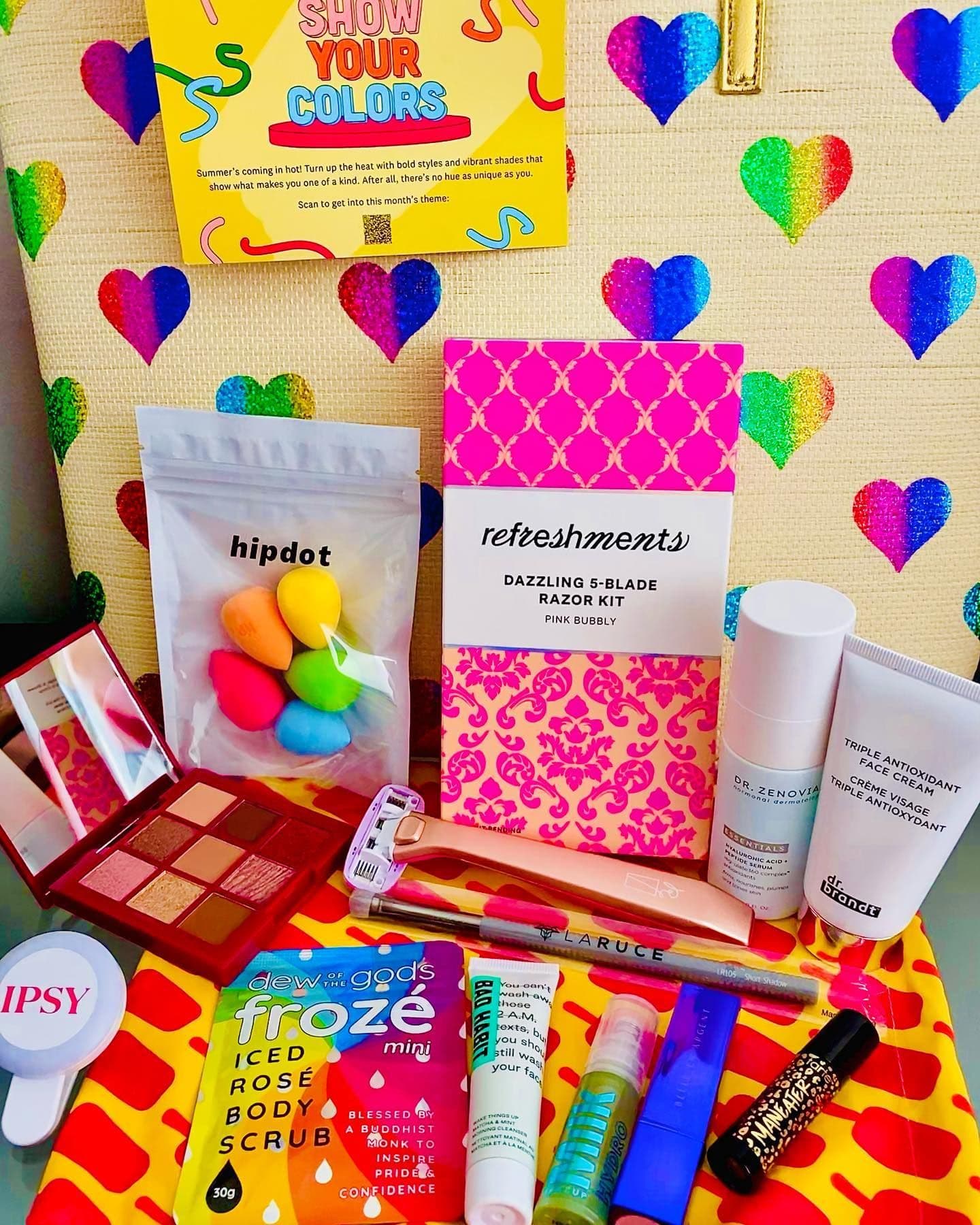 Tomorrow is the first official day of Summer! ☀️This month’s fabulous @ipsy theme is Show Your Colors🌈, highlighting su