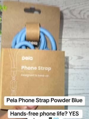 This powder blue Pela phone strap keeps your phone close without keeping it in your hand. And the soft blue is cute enough to count as an accessory. ✨ #Pela #PhoneStrap #PhoneAccessories #TechAccessories #TikTokShop