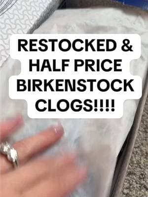 I’ve NEVER seen Birkenstock clogs for half off!!! You’ll never regret buying these 😍 #creatorsearchinsights #birkenstocks #birkenstock #birkenstockclogs #birkenstockboston #shoes #clogs #ttslevelup #tiktokshopjumpstartstyle #tiktokshopcreatorpicks