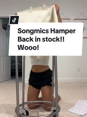 OMG i am way too excited for this hamper 🤩 i have wanted this so badly! It’s so big it fits all of my laundry and kids 🥳🤩 no more lugging laundry from room to room. . #songmics #creatorsearchinsights #laundryhacks #laundrybasketwithwheels #hampers #laundryday #cleaninghouse #homemusthave #tiktokshop #laborday #halloween2024