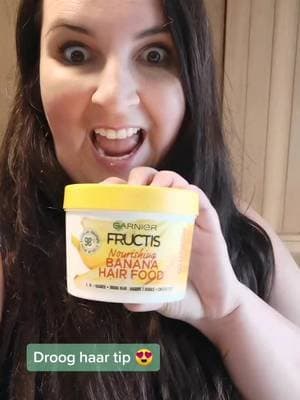 #ad Tip voor droog haar 😍🍌 en beter doorkambaar 🥳 @garnier #fructishairfood #forhungryhaironly