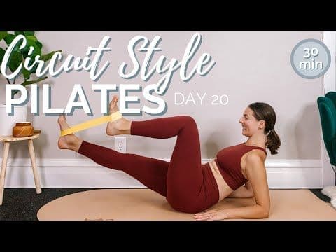 DAY 20 // Full Body Circuit Style Pilates w/ Resistance Band