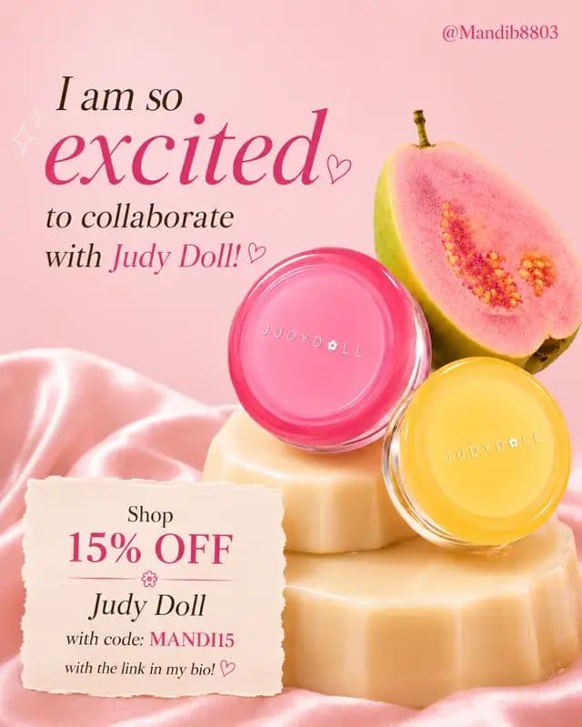 I am SO excited to collaborate with @Judydoll_official β¨πΈ @Judydoll US They've gifted me a package, and I can't wait for it to arrive so I can share their wonderful products with everyone! ππ Shop 15% OFF Judy Doll with code MANDI15 using the link in my bio! π©·β¨ #judydoll π #cbeauty π #collab β¨ #gifted π #mandib8803π