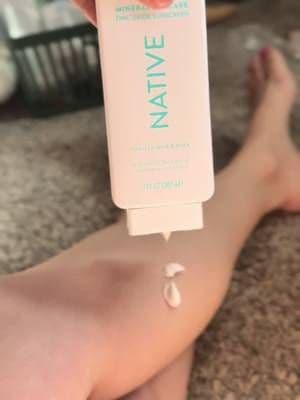 I have always wanted to love mineral sunscreen, but hated the chalky white cast until I tried native mineral sunscreen, zinc oxide, sunscreen, SPF 30. It actually rubs in smoothly and leaves no white cast. Leaves my skin feeling moisturized instead of.. I love the vanilla milk and cheese sent as well not too strong won’t trigger a migraine. It’s cleaner than other products I’ve used in the sun so this is a win! #complimentary #GiftedByNative #NativeMineralSunscreenLotion @influenster @Native
