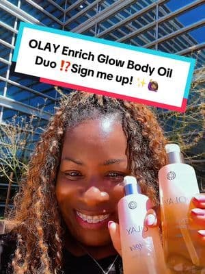 Two different scents + that OLAY glow?! ✨😍 @Olay Skin Care #Olay #OlayBodyOil #olaybodycare #olaynewarrivals #tiktokshopbacktoschool