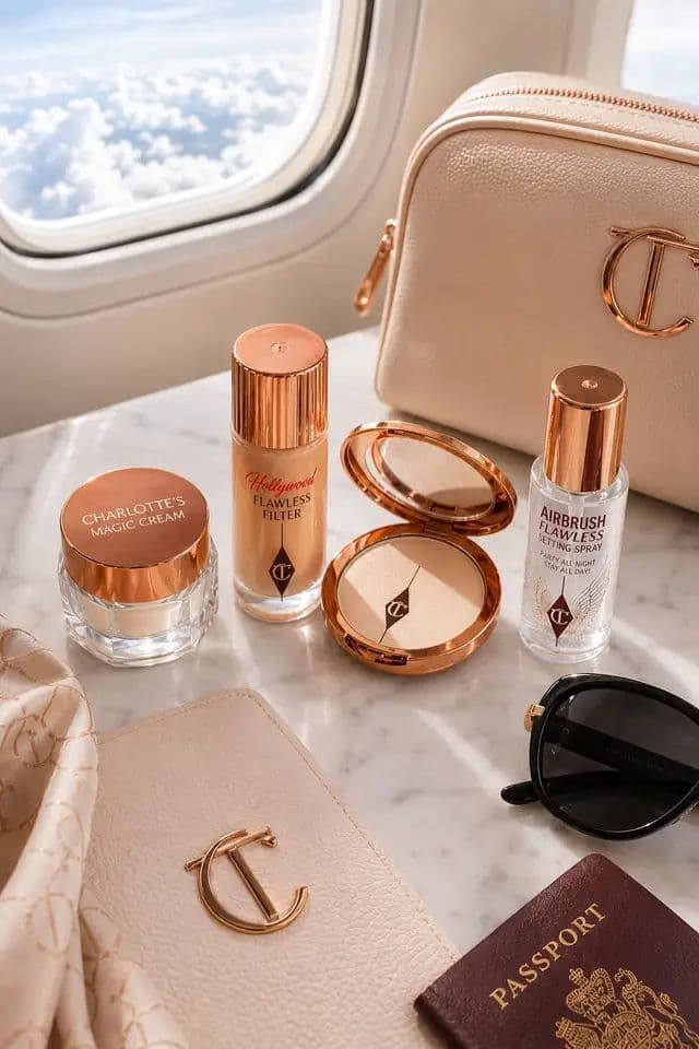 Summer glow ups just got easier with my favorite Charlotte Tilbury Travel Minis 💖 These mini icons are perfect for touch ups, travel days, and getting ready on the go while still giving that flawless, glowy finish. My must haves: ✨ Mini Magic Cream ✨ Mini Hollywood Flawless Filter ✨ Mini Airbrush Flawless Finish Powder ✨ Mini Airbrush Flawless Setting Spray I love how easy they are to carry in my bag while still giving full size magic wherever I go ✈️💫 Where are you traveling this summer? 🌸 #Ad #charlottetilbury #magicbeautystars Shop through my affiliate link & storefront CT-SOCVY8IGWNY @Charlotte Tilbury