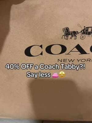 Cutest summer bag ever? ✅ Coach Tabby at the outlet for 40% off …I wasn’t about to miss that! She’s officially my vacay plus one 💅🌴👛 #CoachOutletFinds #TabbyBag #SummerBagSteal #VacationMode #OutletHaul #CoachStyle #TikTokMadeMeBuyIt #DesignerDeals #TravelInStyle